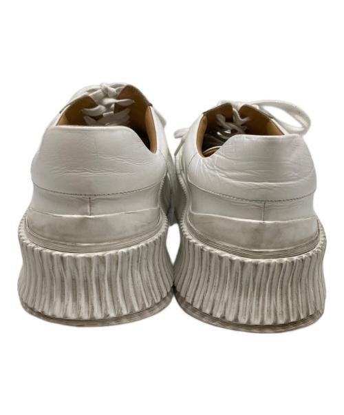 JIL SANDER（ジルサンダー）JIL SANDER (ジルサンダー) レザー厚底スニーカー ホワイト サイズ:40の古着・服飾アイテム