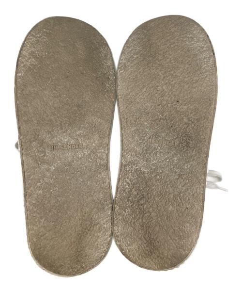 JIL SANDER（ジルサンダー）JIL SANDER (ジルサンダー) レザー厚底スニーカー ホワイト サイズ:40の古着・服飾アイテム