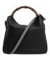 GUCCI（グッチ）の古着「ミディアム ショルダーバッグ バンブー 746124」｜ブラック
