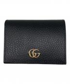 GUCCIグッチ）の古着「ダブルG カードケース」｜ブラック