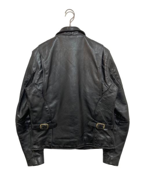 VANSON（バンソン）VANSON (バンソン) エンフィールドレザージャケット ブラック サイズ:38の古着・服飾アイテム