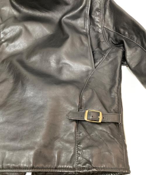 VANSON（バンソン）VANSON (バンソン) エンフィールドレザージャケット ブラック サイズ:38の古着・服飾アイテム