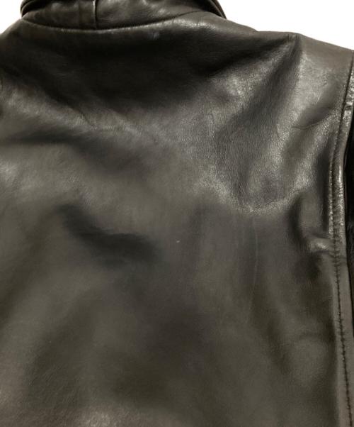 VANSON（バンソン）VANSON (バンソン) エンフィールドレザージャケット ブラック サイズ:38の古着・服飾アイテム