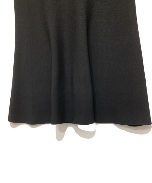 ROOM NO.8 BLACK（ルームエイトブラック）ROOM NO.8 BLACK (ルームエイトブラック) ニットロングスカート ブラック サイズ:FREEの古着・服飾アイテム