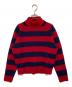 CELINE（セリーヌ）の古着「モックネックボーダーニット」｜レッド