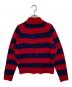CELINE (セリーヌ) モックネックボーダーニット レッド サイズ:S：14000円