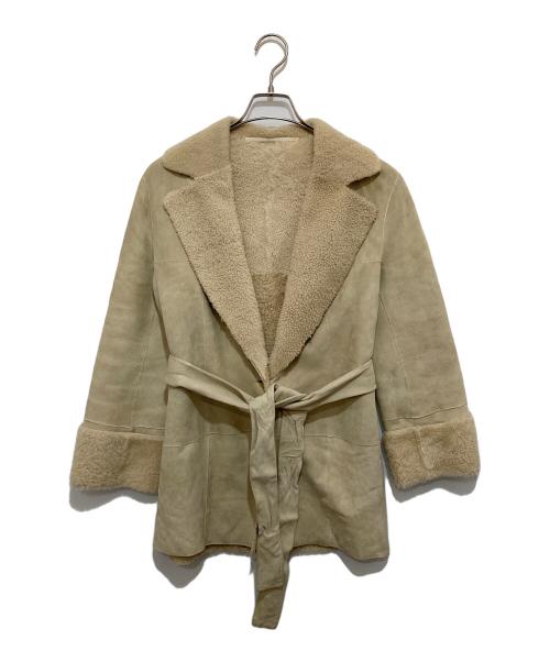 LOEWE（ロエベ）LOEWE (ロエベ) オールドムートンコート　OLD LOEWE ホワイト サイズ:40の古着・服飾アイテム