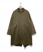 OVERCOATオーバーコート）の古着「wool serge mods coat in khaki」｜オリーブ