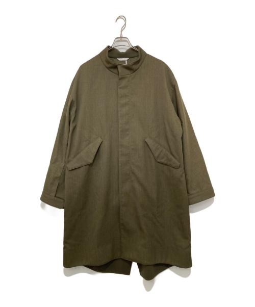 OVERCOAT（オーバーコート）OVERCOAT (オーバーコート) wool serge mods coat in khaki オリーブ サイズ:2の古着・服飾アイテム