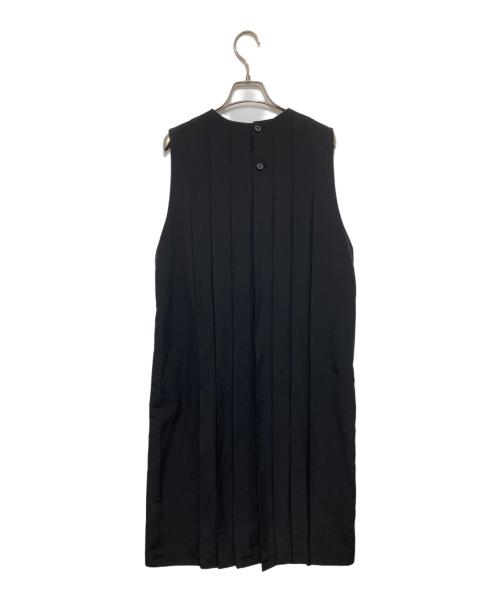HYKE（ハイク）HYKE (ハイク) プリーツノースリーブワンピース ブラック サイズ:Sの古着・服飾アイテム