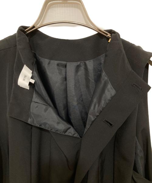 HYKE（ハイク）HYKE (ハイク) プリーツノースリーブワンピース ブラック サイズ:Sの古着・服飾アイテム