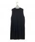 HYKE (ハイク) プリーツノースリーブワンピース ブラック サイズ:S：12000円