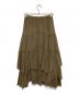 CASA FLINE (カーサフライン) コットンティアードスカート カーキ サイズ:FREE：6000円