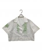 Acne studiosアクネ ストゥディオス）の古着「クロップドシャツ」｜グレー