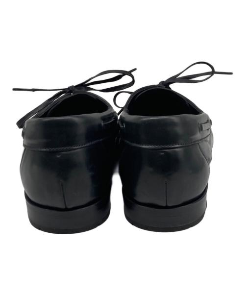 chausser（ショセ）chausser (ショセ) DECK SHOES CORDOVAN DNY ブラック サイズ:43 26 1/2の古着・服飾アイテム