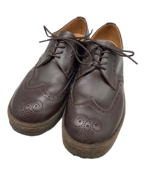 COMME des GARCONS HOMME DEUX（コムデギャルソン オム ドゥ）COMME des GARCONS HOMME DEUX GEORGE COX JOHN MOORE (ジョンムーア) Brogue Shoes ブローグシューズ ウィングチップシューズ DN-K101-001 ブラウン サイズ:8の古着・服飾アイテム