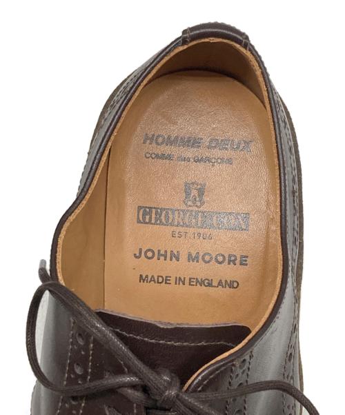 COMME des GARCONS HOMME DEUX（コムデギャルソン オム ドゥ）COMME des GARCONS HOMME DEUX GEORGE COX JOHN MOORE (ジョンムーア) Brogue Shoes ブローグシューズ ウィングチップシューズ DN-K101-001 ブラウン サイズ:8の古着・服飾アイテム
