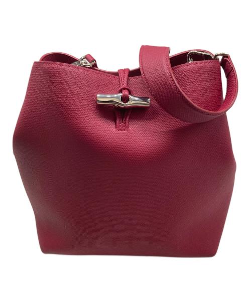 LONGCHAMP（ロンシャン）LONGCHAMP (ロンシャン) ル ロゾ M ショルダーバッグ ピンクの古着・服飾アイテム