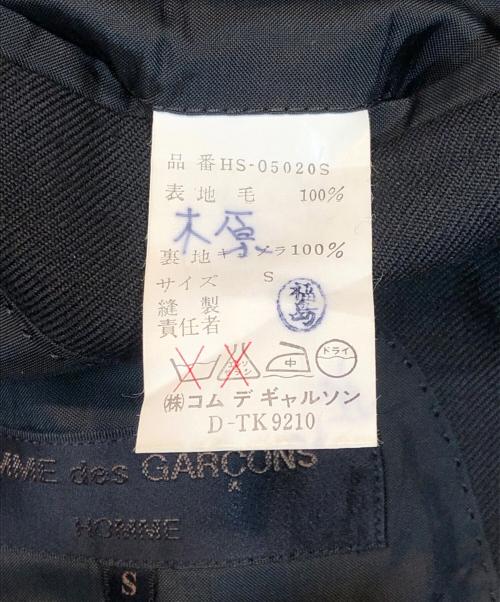 COMME des GARCONS HOMME（コムデギャルソン オム）COMME des GARCONS HOMME (コムデギャルソン オム) オールドテーラードジャケット ブラック サイズ:Sの古着・服飾アイテム