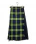 O'NEIL OF DUBLIN（オニールオブダブリン）の古着「チェックロングラップスカート」｜ネイビー