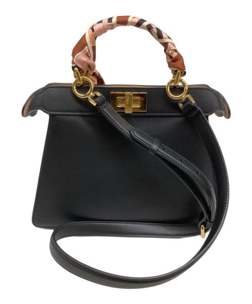 FENDI（フェンディ）FENDI (フェンディ) ピーカブー ISeeU スモール ブラックカーフレザー バッグ 8BN327・AFL0・229・0139 ブラックの古着・服飾アイテム