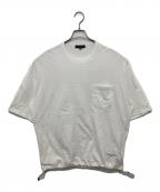 COMME des GARCONS HOMMEコムデギャルソン オム）の古着「綿天竺ドローコードTシャツ」｜ホワイト