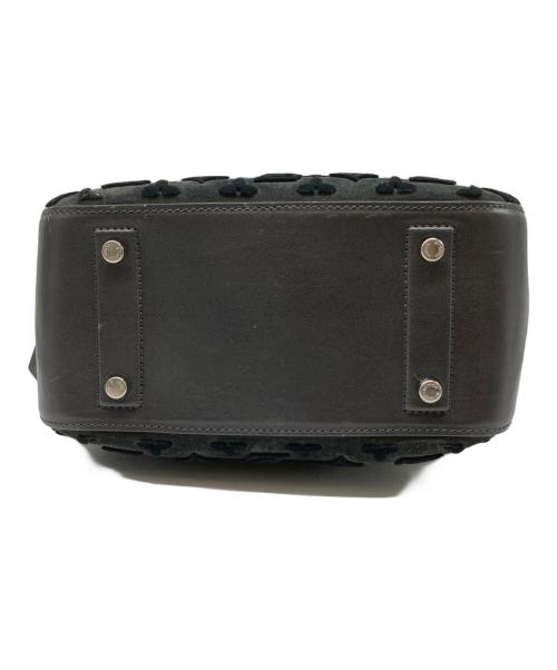 LOUIS VUITTON（ルイ ヴィトン）LOUIS VUITTON (ルイ ヴィトン) ルイ ヴィトン モノグラム タフタ―ジュ ドーヴィル キューブ ハンドバッグ スエード レザー M94332 グリーンの古着・服飾アイテム