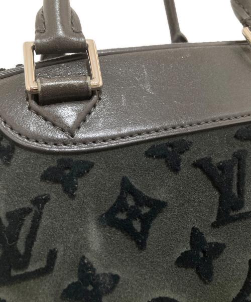 LOUIS VUITTON（ルイ ヴィトン）LOUIS VUITTON (ルイ ヴィトン) ルイ ヴィトン モノグラム タフタ―ジュ ドーヴィル キューブ ハンドバッグ スエード レザー M94332 グリーンの古着・服飾アイテム