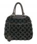 LOUIS VUITTON（ルイ ヴィトン）の古着「ルイ ヴィトン モノグラム タフタ―ジュ ドーヴィル キューブ ハンドバッグ スエード レザー M94332」｜グリーン
