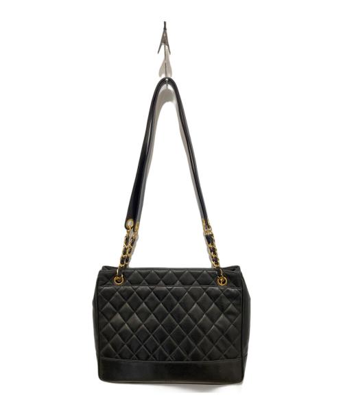 CHANEL（シャネル）CHANEL (シャネル) マトラッセ チェーンショルダー ラムスキン ブラックの古着・服飾アイテム