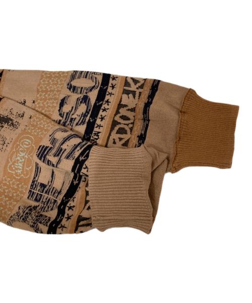 sacai（サカイ）sacai (サカイ) Eric Haze Jacquard Knit Cardigan ブラウン サイズ:2の古着・服飾アイテム