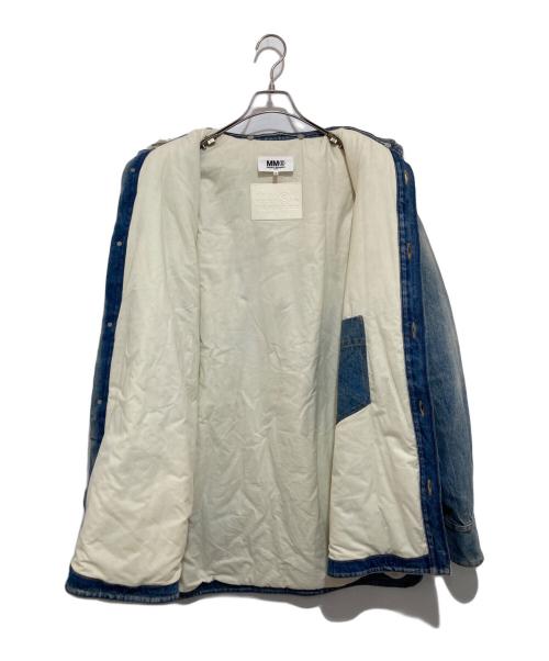 MM6 Maison Margiela（エムエムシックスメゾンマルジェラ）MM6 Maison Margiela (エムエムシックス メゾンマルジェラ) PADDED DENIM JACKET インディゴ サイズ:46の古着・服飾アイテム