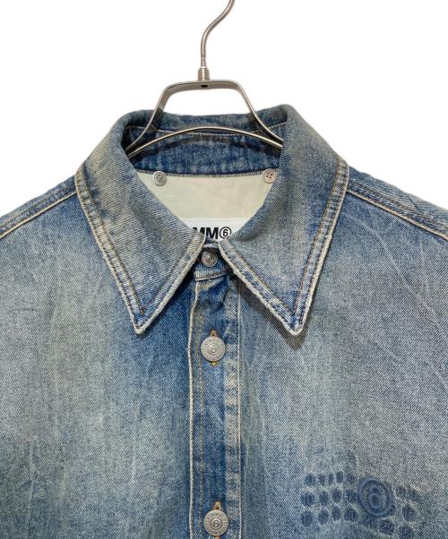 MM6 Maison Margiela（エムエムシックスメゾンマルジェラ）MM6 Maison Margiela (エムエムシックス メゾンマルジェラ) PADDED DENIM JACKET インディゴ サイズ:46の古着・服飾アイテム