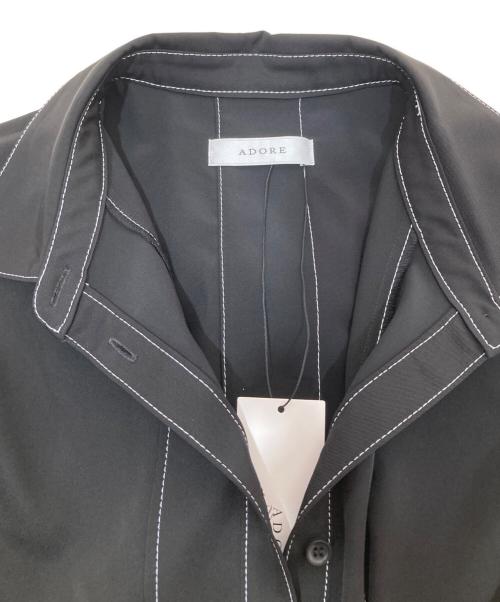 ADORE（アドーア）ADORE (アドーア) ドライストレッチツイルワンピース ブラック サイズ:SIZE38の古着・服飾アイテム