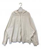 GRAY CHORDグレイ コード）の古着「PAUL ZIP HOODIE（ポールジップフーディ）　233GC02206MWH　　FRAMeWORK取扱」｜ベージュ