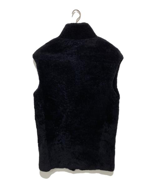 Karl Donoghue（カールドノヒュー）Karl Donoghue (カールドノヒュー) ムートンロングジレ　ボアベスト　NOBLE取扱　STDLGW3 ブラック サイズ:xsの古着・服飾アイテム