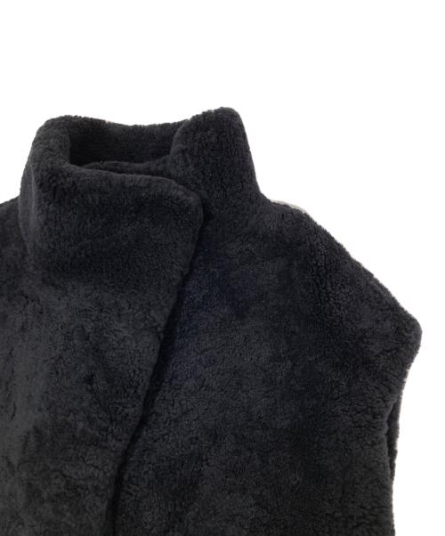 Karl Donoghue（カールドノヒュー）Karl Donoghue (カールドノヒュー) ムートンロングジレ　ボアベスト　NOBLE取扱　STDLGW3 ブラック サイズ:xsの古着・服飾アイテム