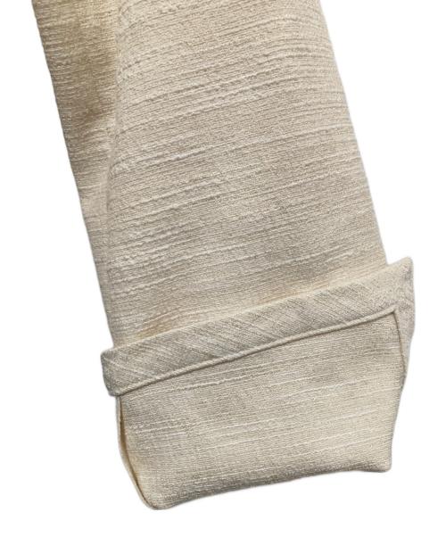 SOEJU（ソージュ）SOEJU (ソージュ) ツィーディージャカードノーカラージャケット ベージュ サイズ:Mの古着・服飾アイテム