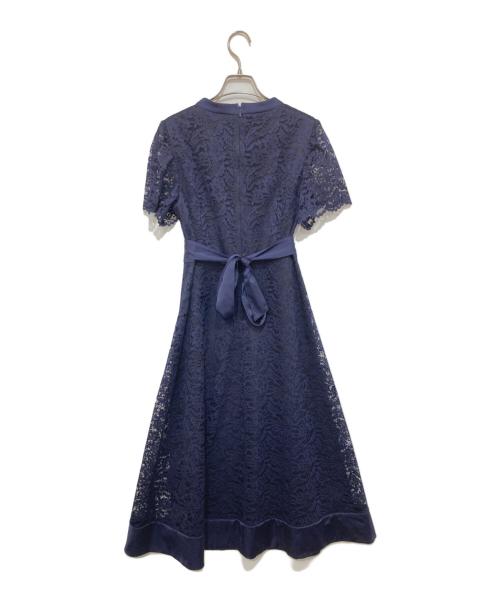 23区（ニジュウサンク）23区 (ニジュウサンク) ボタニカルグロッシードレス ネイビー サイズ:38の古着・服飾アイテム