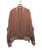 NO CONTROL AIRノーコントロールエアー）の古着「ポリエステルパウダータッチツイル ショートブルゾン」｜ピンク