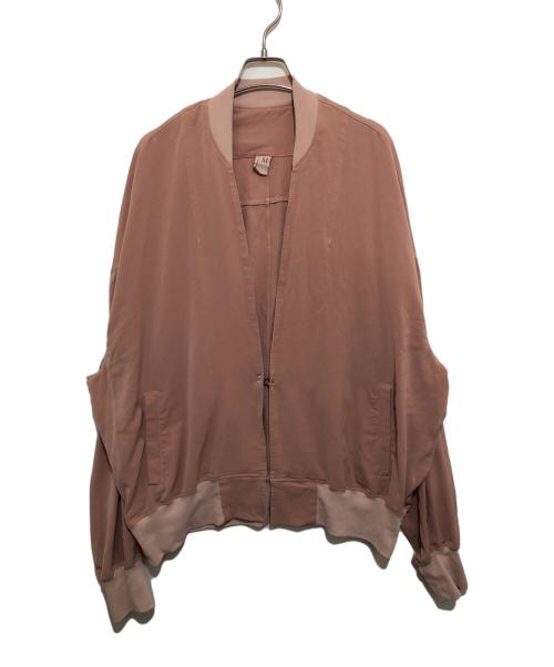 NO CONTROL AIR（ノーコントロールエアー）NO CONTROL AIR (ノーコントロールエアー) ポリエステルパウダータッチツイル ショートブルゾン ピンク サイズ:Mの古着・服飾アイテム