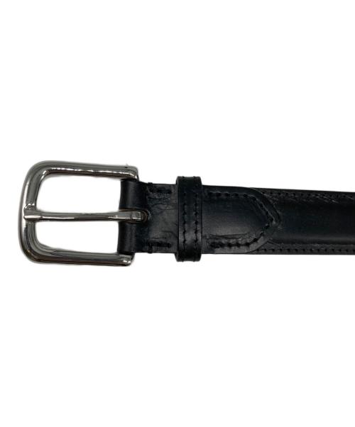 Whitehouse Cox（ホワイトハウスコックス）Whitehouse Cox (ホワイトハウスコックス) レザーベルト ブラックの古着・服飾アイテム