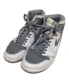 NIKE（ナイキ）の古着「AIR JORDAN 1 RETRO HIGH OG エア ジョーダン 1 レトロ ハイ オリジナル ステルス/ブラック-セイル 555088-037」｜グレー
