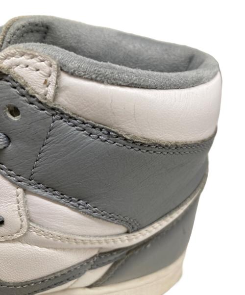 NIKE（ナイキ）NIKE (ナイキ) AIR JORDAN 1 RETRO HIGH OG エア ジョーダン 1 レトロ ハイ オリジナル ステルス/ブラック-セイル 555088-037 グレー サイズ:26㎝の古着・服飾アイテム
