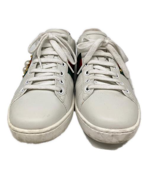 GUCCI（グッチ）GUCCI (グッチ) スニーカー ホワイト サイズ:36 1/2の古着・服飾アイテム