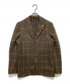 LARDINIラルディーニ）の古着「3B ホップサックジャケット IBRP47590 / テーラードジャケット」｜ブラウン