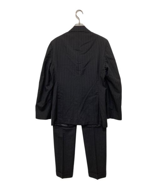 LARDINI（ラルディーニ）LARDINI (ラルディーニ) ストライプ段返り3Bセットアップスーツ グレー サイズ:44の古着・服飾アイテム