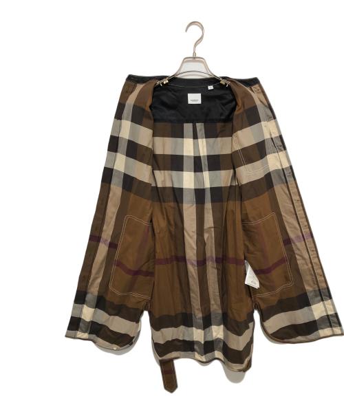 BURBERRY LONDON（バーバリーロンドン）BURBERRY LONDON (バーバリーロンドン) ベルト付き チェックシャツワンピース ブラウン サイズ:US0の古着・服飾アイテム