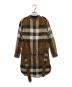 BURBERRY LONDON（バーバリーロンドン）の古着「ベルト付き チェックシャツワンピース」｜ブラウン