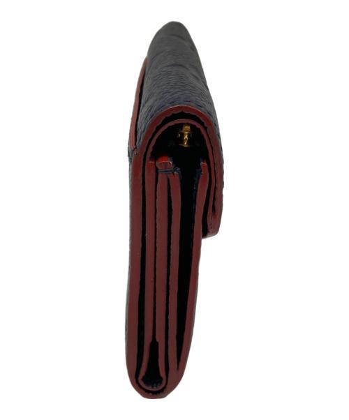 LOUIS VUITTON（ルイ ヴィトン）LOUIS VUITTON (ルイ ヴィトン) M58880 ポルトフォイユ・ゾエ 2つ折り財布 モノグラムアンプラント ミニ財布 ネイビーの古着・服飾アイテム